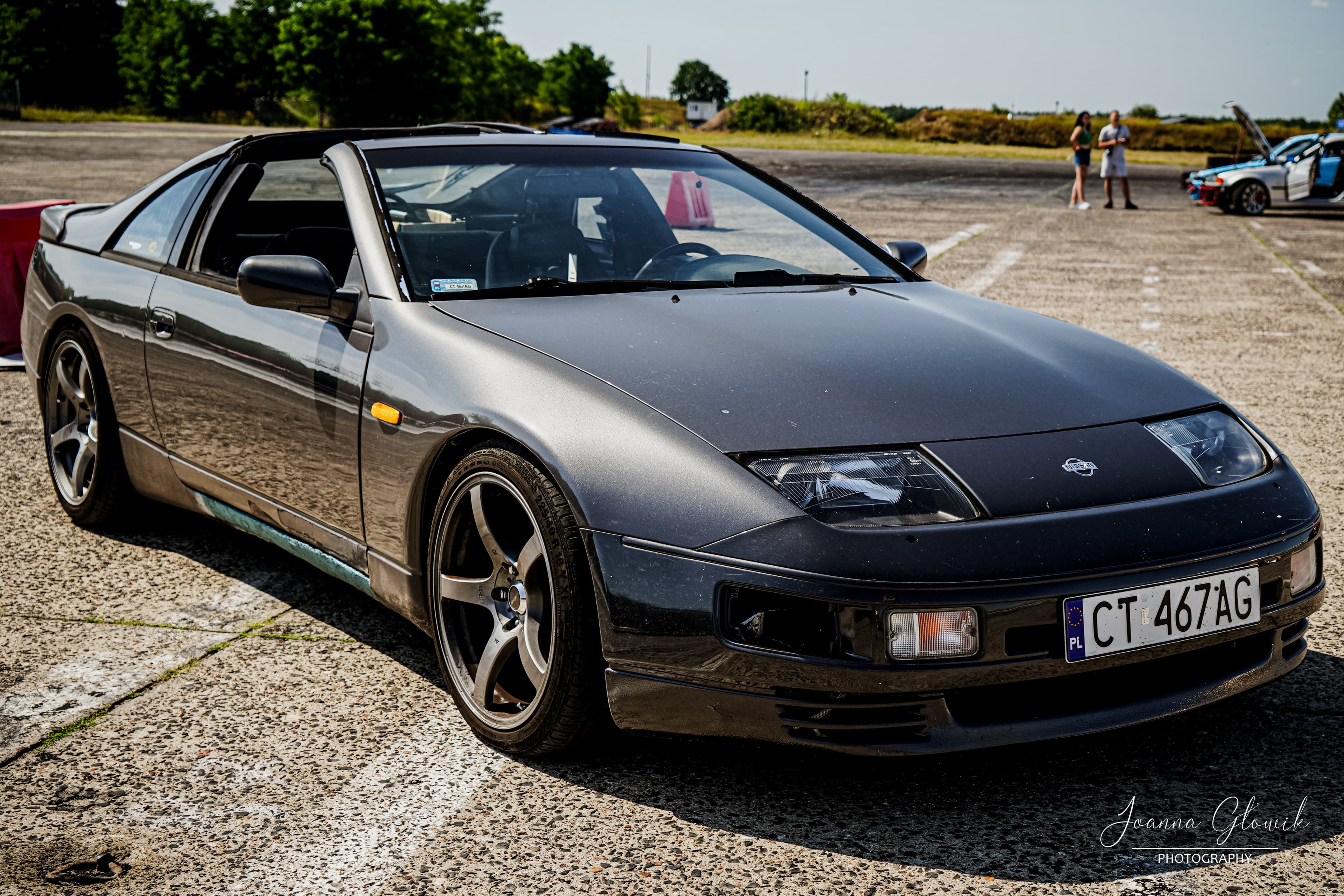Ujęcie wydarzenia motoryzacyjnego na torze w Toruniu