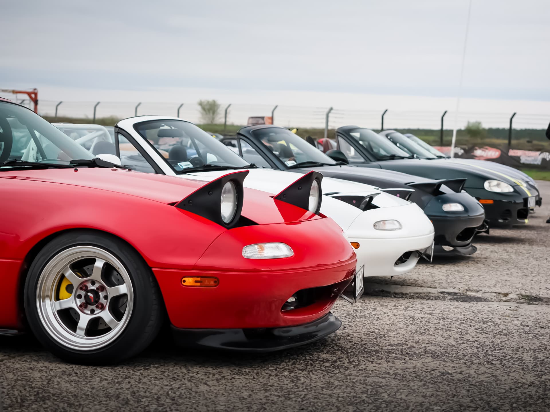 Ujęcie przejazdu na torze samochodowym w Toruniu